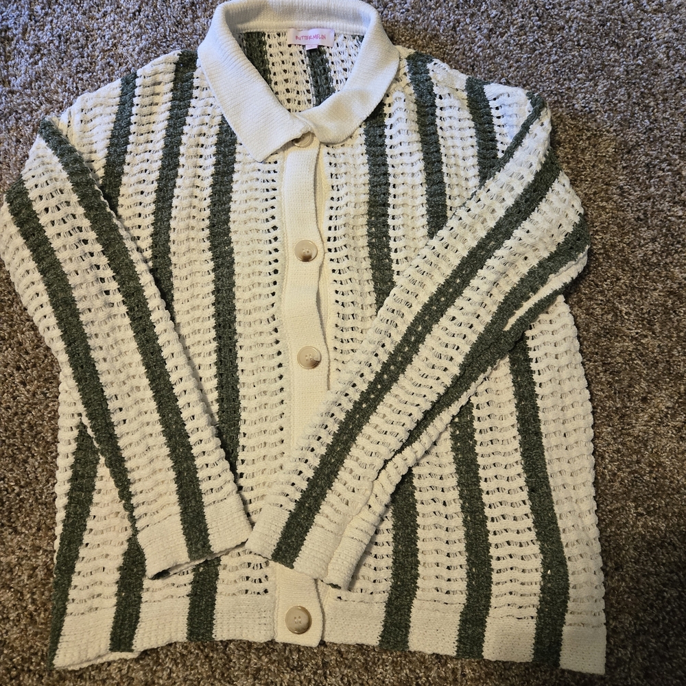 Striped Knit Cardigan
